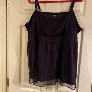 Torrid Purple and Black Camisole